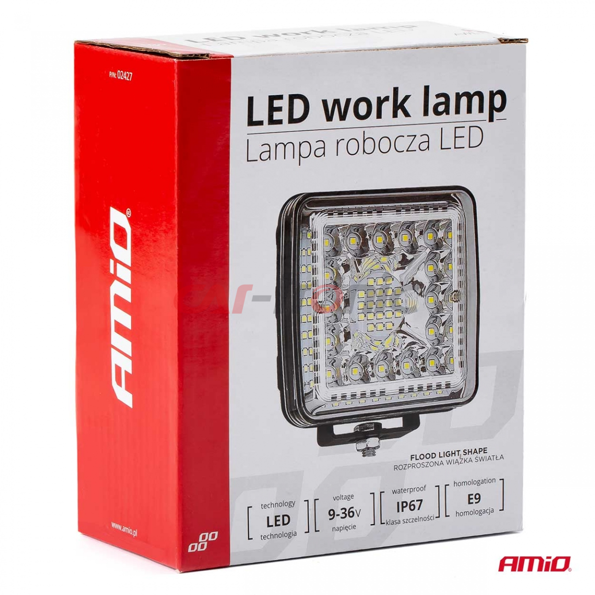 Lampa robocza szperacz LED AWL13 45W 12V 24V AMIO-02427