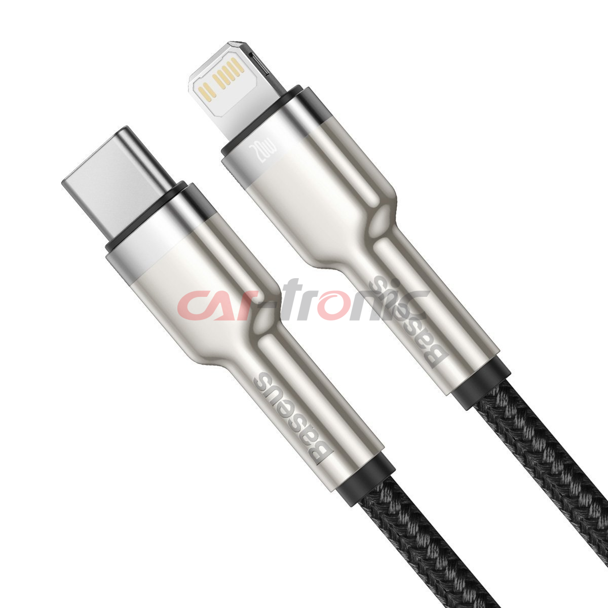 Kabel USB-C na Lightning Baseus Cafule, PD, 20W, 1m czarny