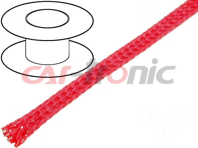 Oplot poliestrowy 3mm (2mm-5mm) czerwony