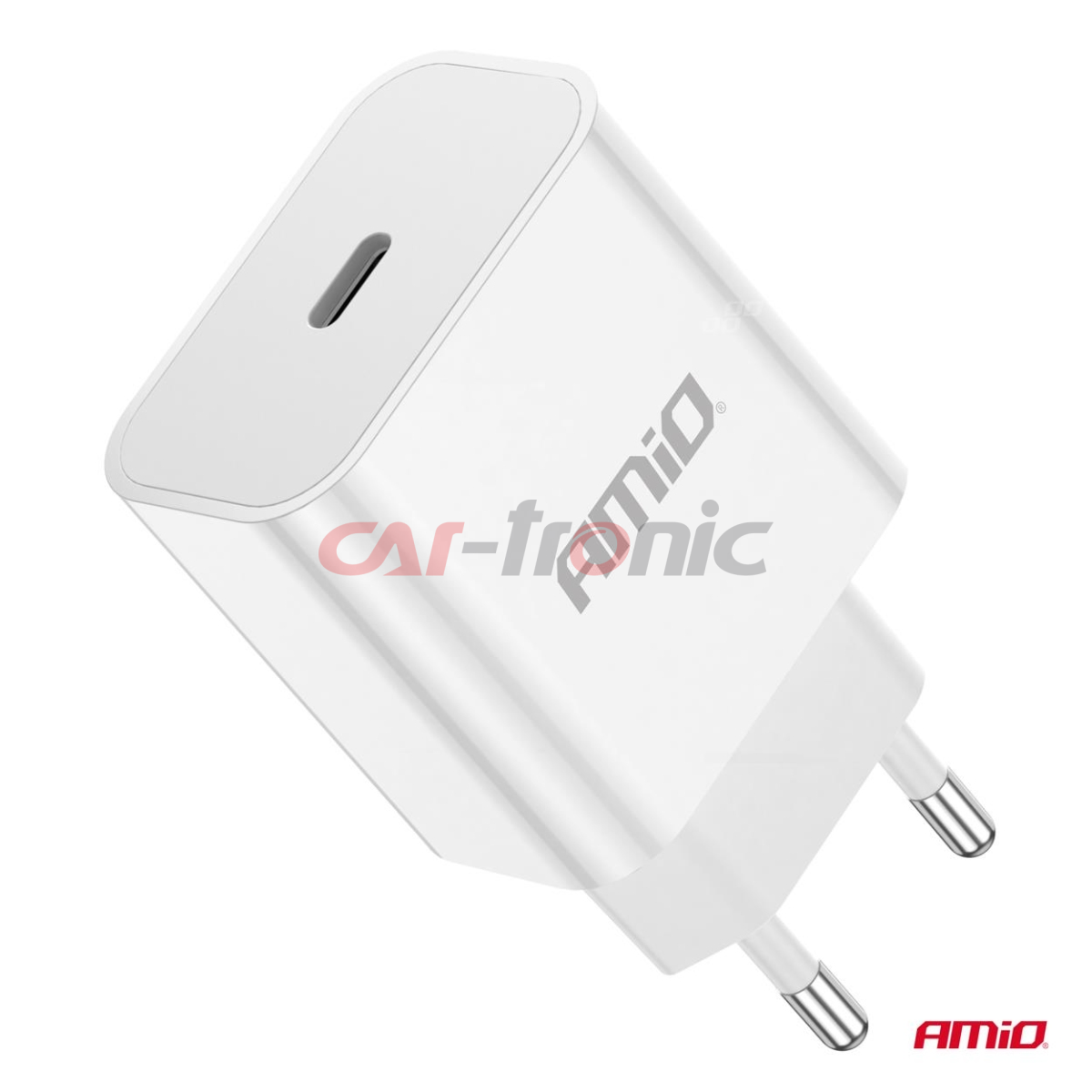 Ładowarka sieciowa 230V 20W USB-C AMIO-03891