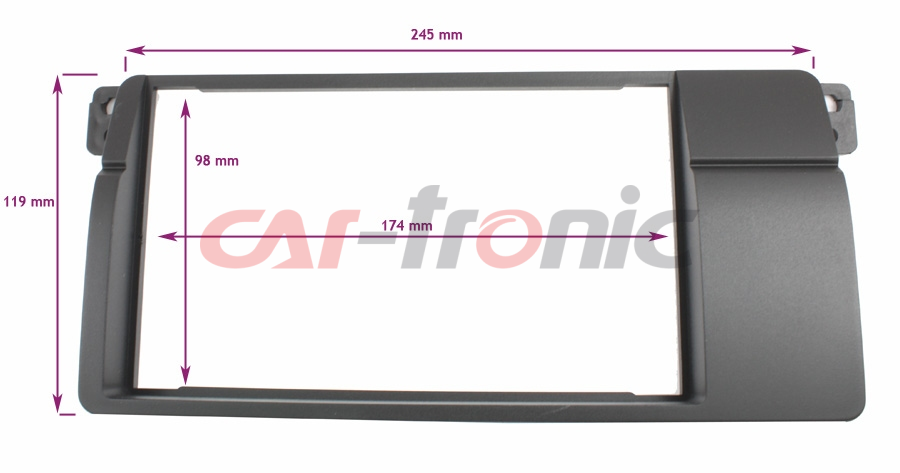 Ramka radiowa 2 DIN BMW E46 1998-2004