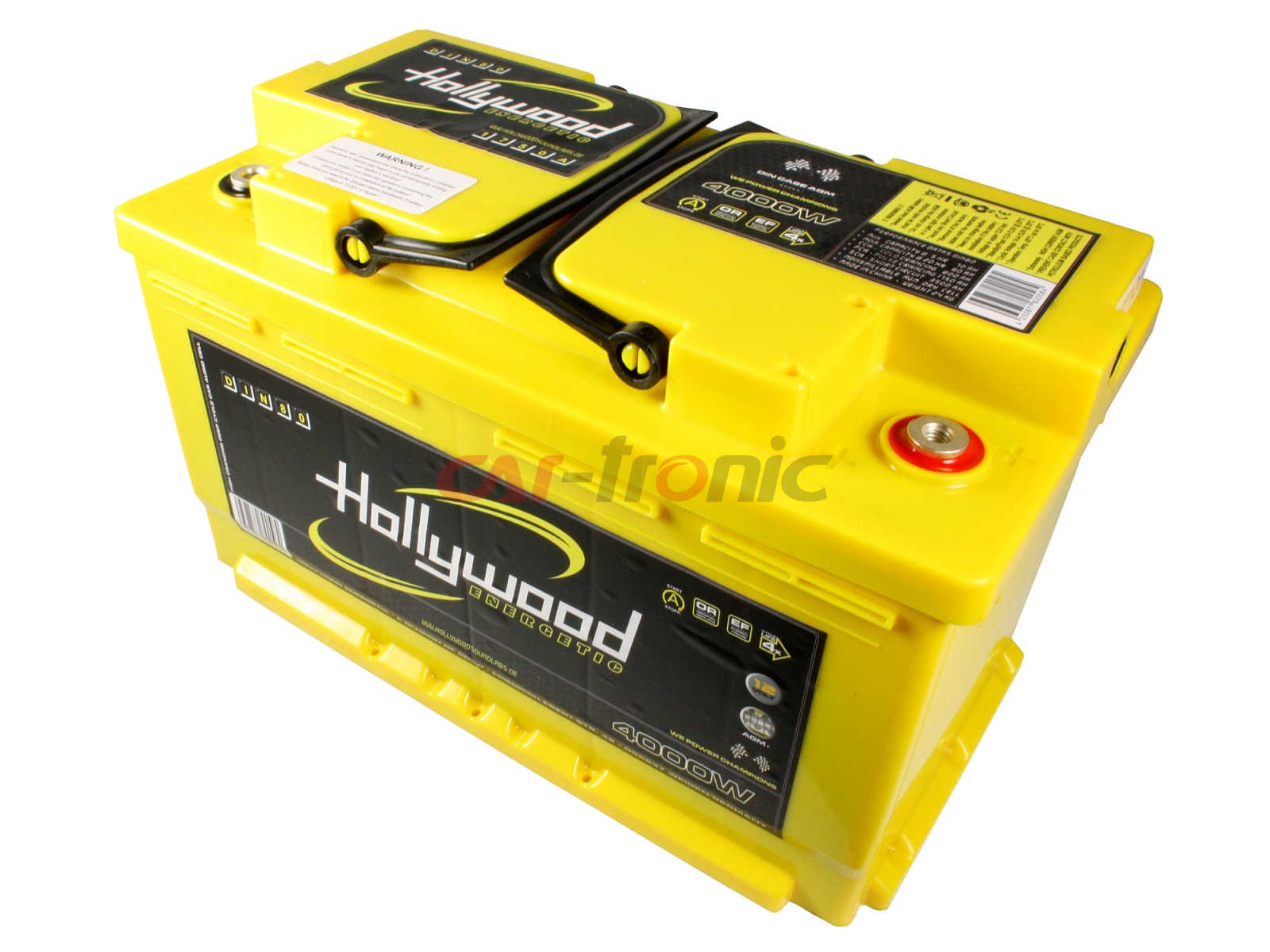 Akumulator Hollywood DIN-80 12V, 4000W, 80Ah