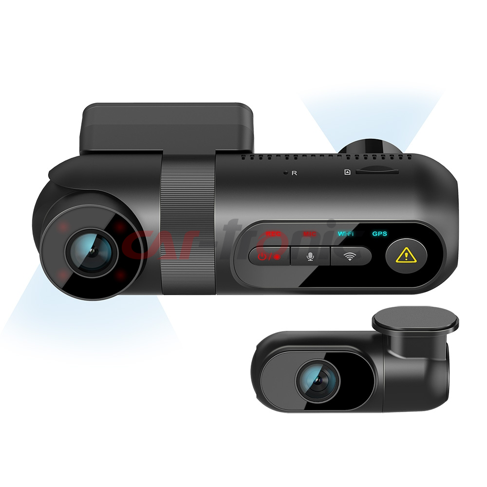 Rejestrator trasy VIOFO T130 3CH, GPS, WIFI 1440p+FHD+FHD, 140/165/165 stopni