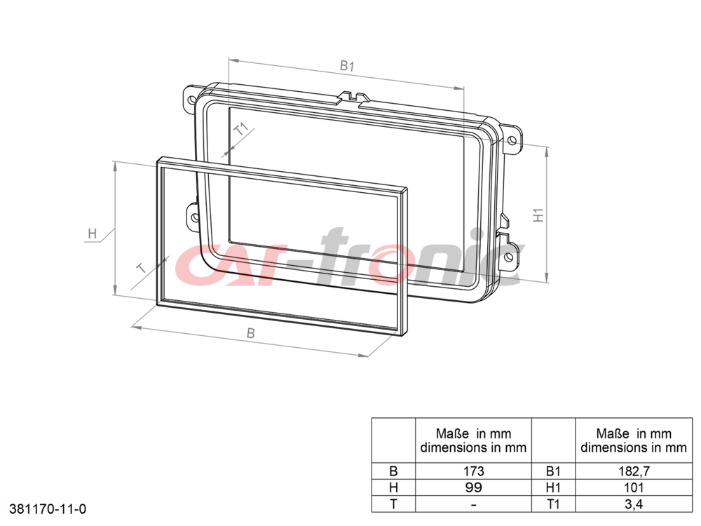 Ramka radiowa 2 DIN Mazda CX-9 (TB) 2007-2015