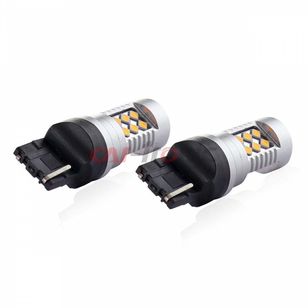 Żarówki LED CANBUS 3030 24SMD T20 WY21W Pomarańczowa Amber 12V 24V AMIO-02393