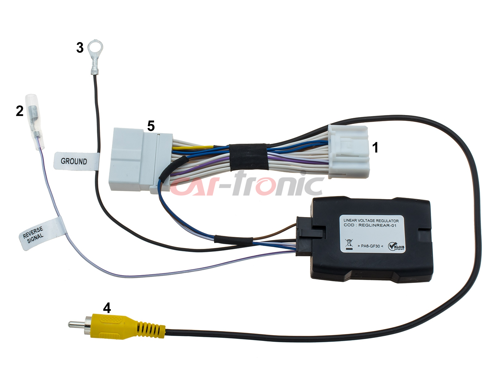 Adapter do uruchomienia tylnej fabrycznej kamery cofania Dacia Duster 2015->,  Dacia Logan 2015->,  Dacia Sandero 2015->