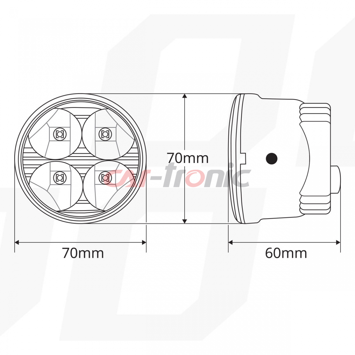 Światła do jazdy dziennej DRL 510HP AMIO-01524