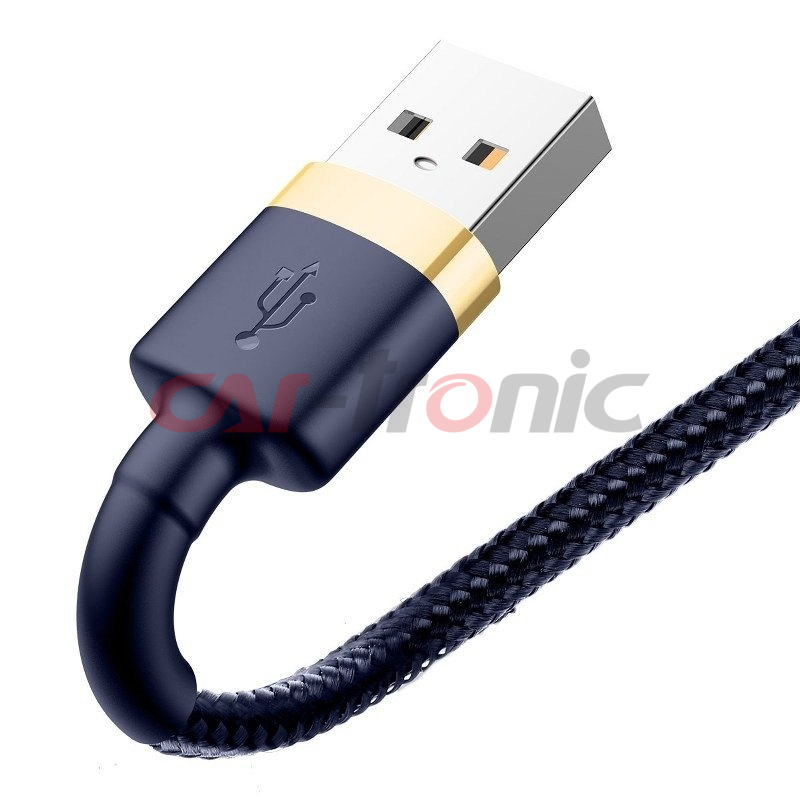 Kabel USB na Lightning Baseus Cafule 1.5A 2m złoto-granatowy