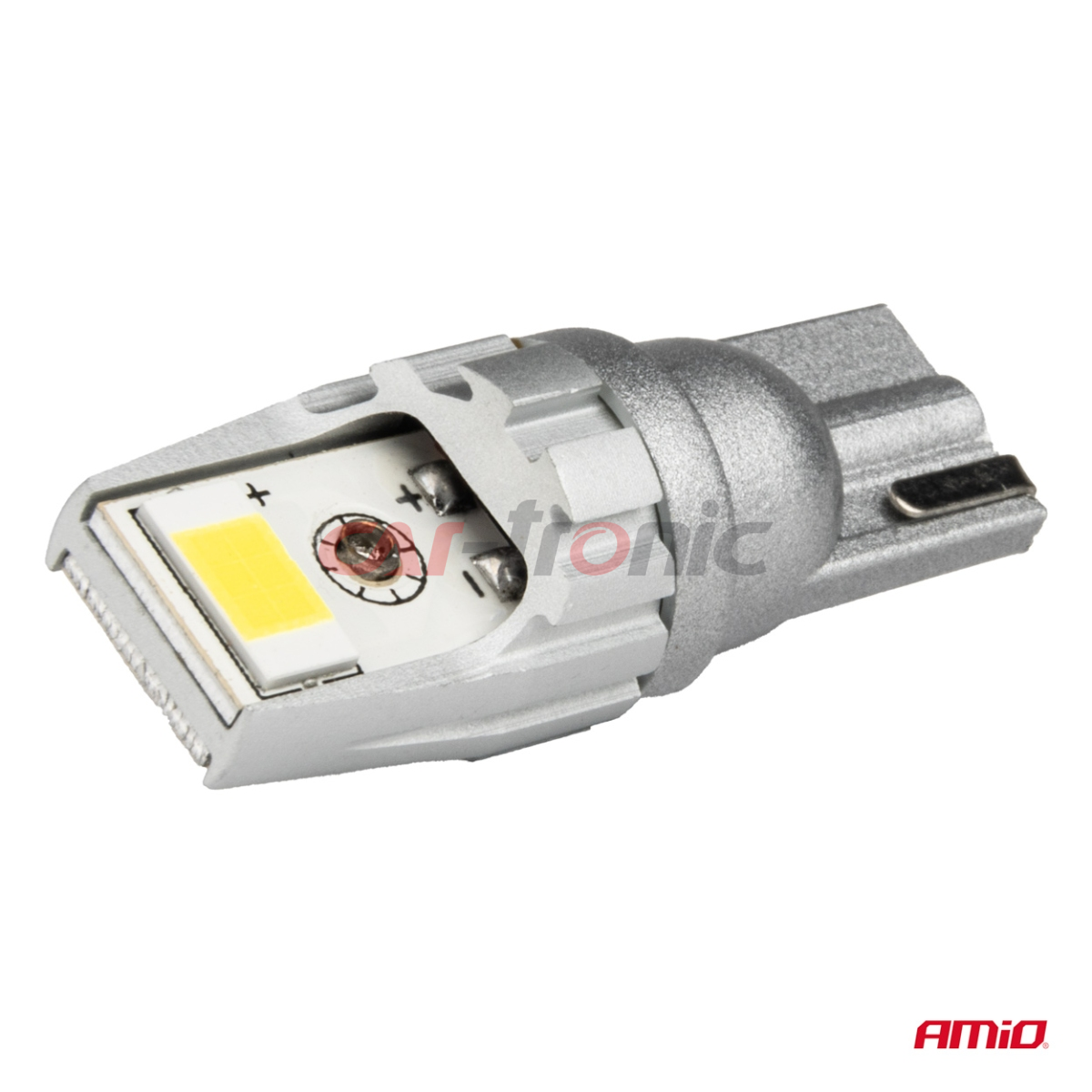 Żarówki LED CANBUS T10 W5W 2SMD 3570 White 12V 24V AMIO-04256