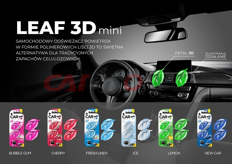 Odświeżacz powietrza AROMA CAR LEAF 3D - CHERRY