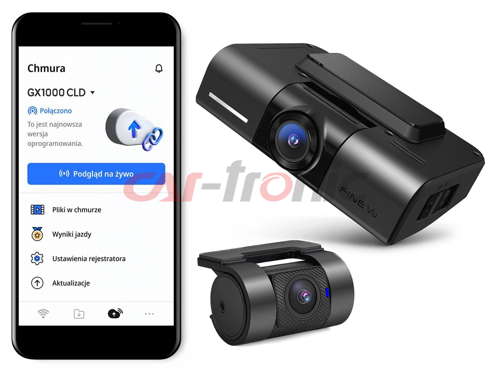 Wideorejestrator FineVu GX1000 CLOUD /128GB + LTE + zasilacz 12/5V