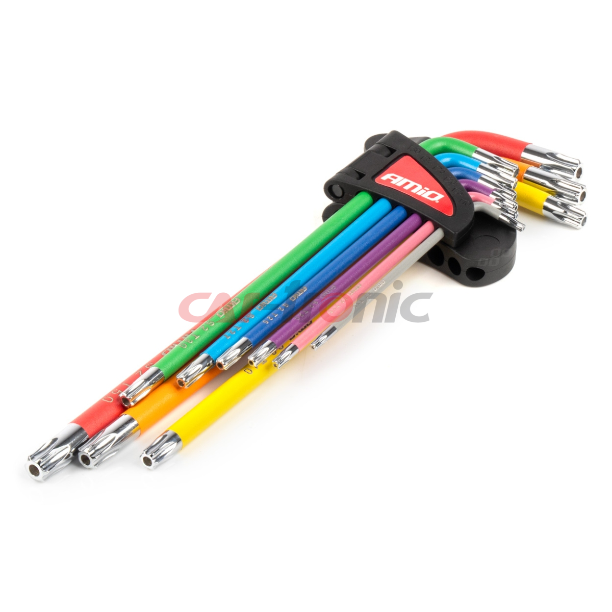 Klucze TORX extra długie zestaw imbusy zestaw 9 szt. S2 AMIO-04301