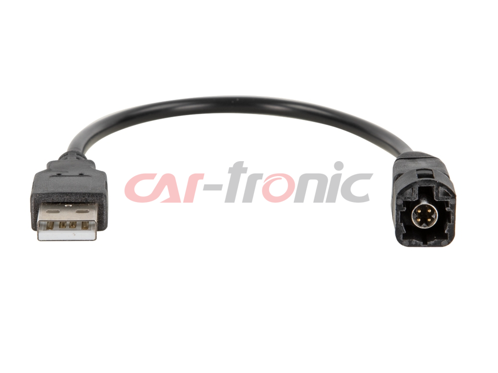 Adapter USB VW różne modele, LVDS czarny > USB-A