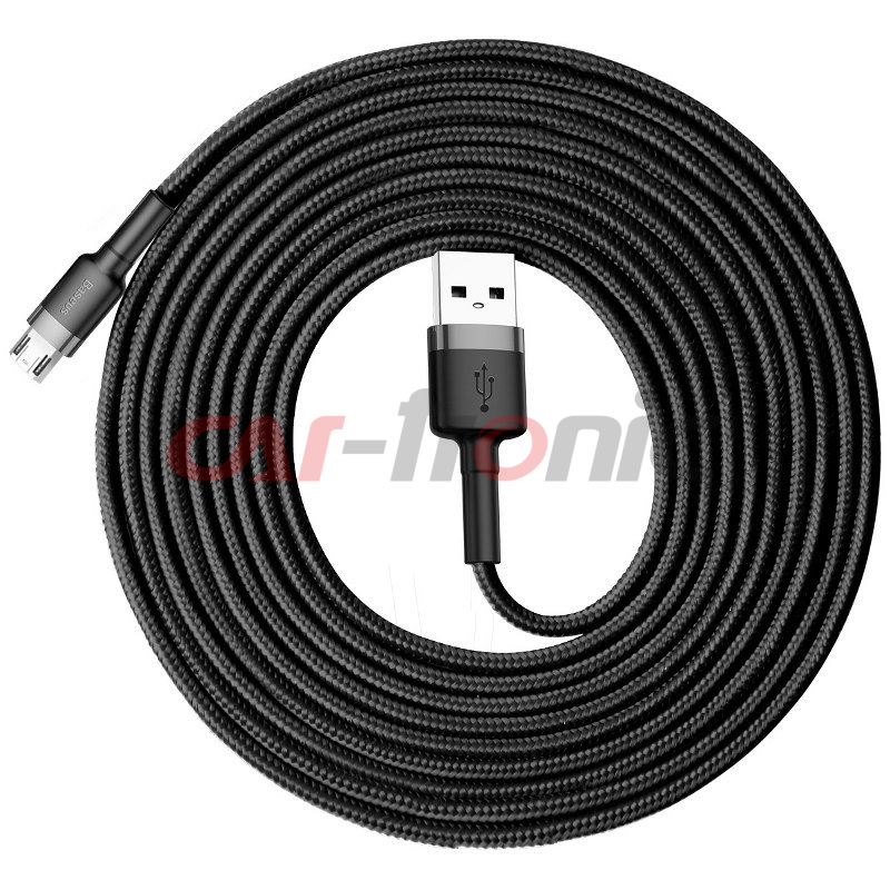 Kabel USB na micro USB Baseus Cafule 2.0A 3m szaro-czarny