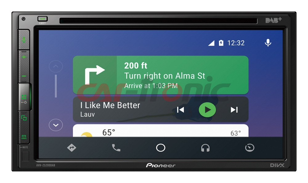 Stacja multimedialna Pioneer AVH-Z5200DAB. Apple CarPlay i Android Auto