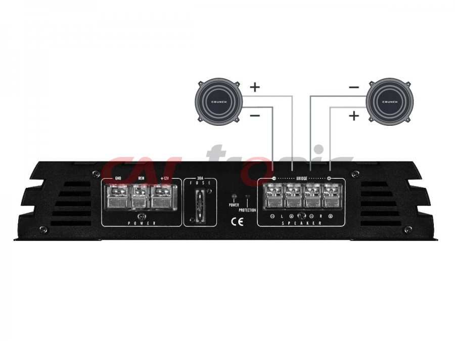 Crunch GPX-500.2, 2-kanałowy 2x125W RMS