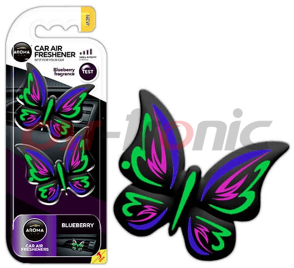 Odświeżacz powietrza AROMA FANCY SHAPES BUTTERFLY Blueberry