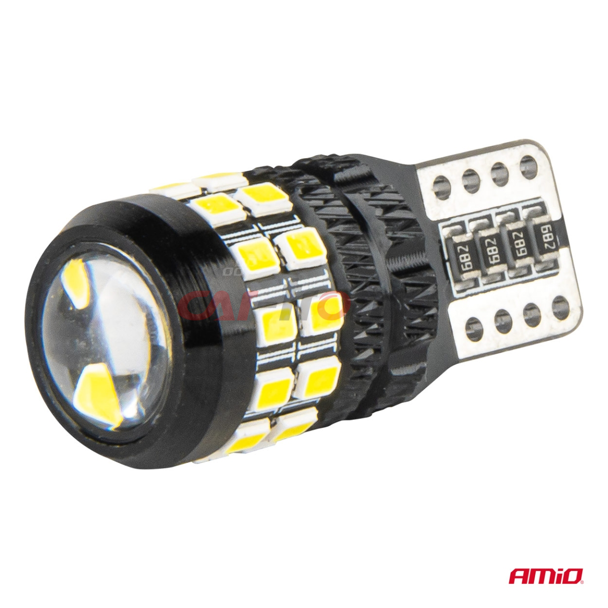 Żarówki LED CANBUS T10 W5W 27SMD 2016 White 12V 24V AMIO-04258