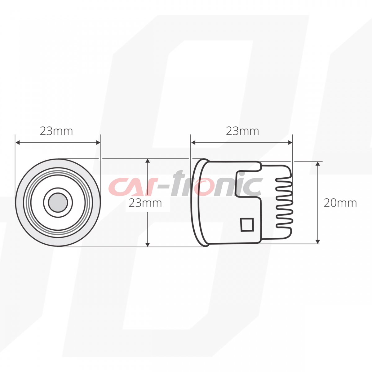 Światła do jazdy dziennej AMiO DRL 502 mini AMIO-01521