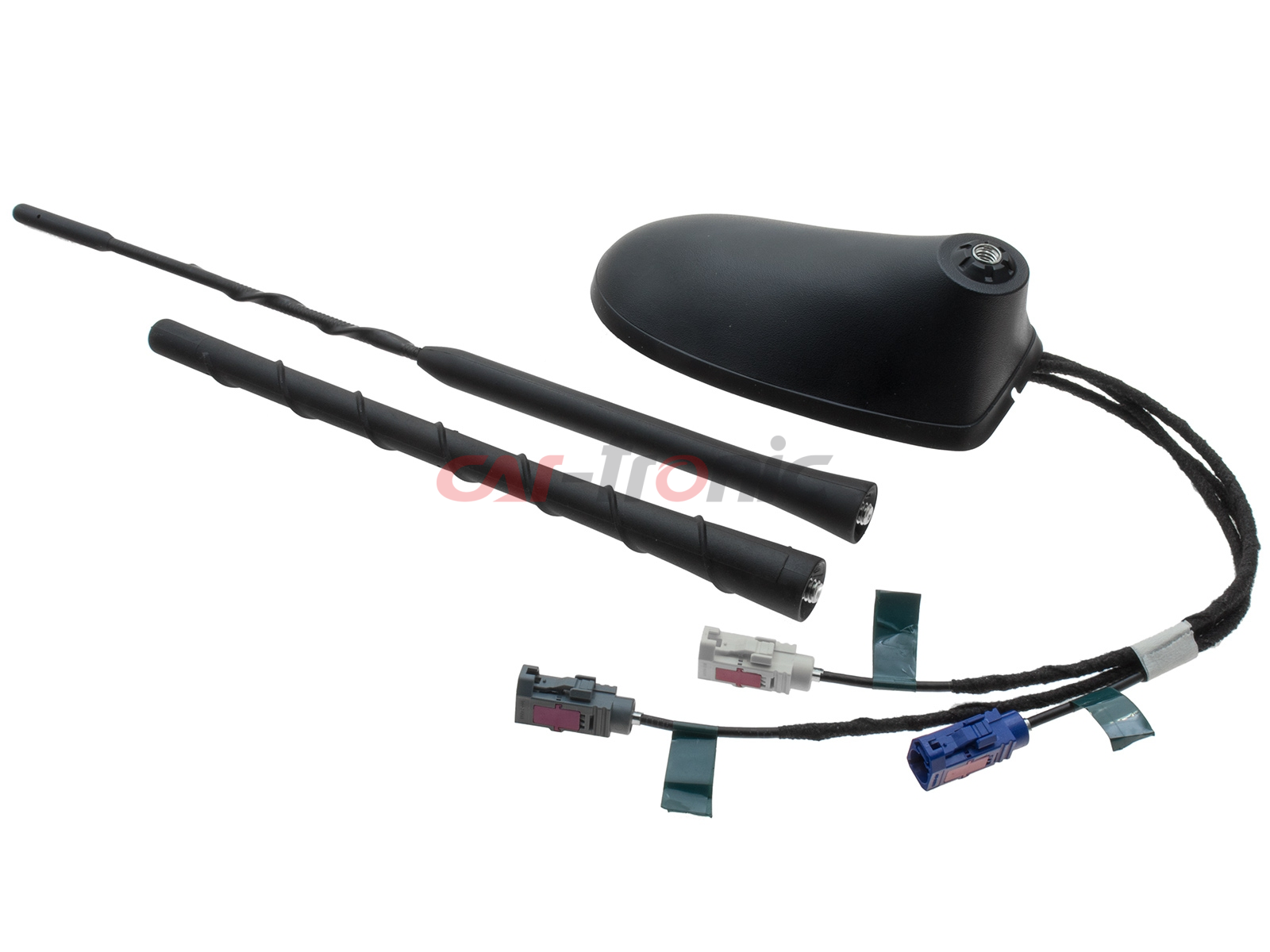 Antena dachowa Fiat, Jeep, Lancia i inne modele GPS, FM, DAB (zawiera 2 maszty)