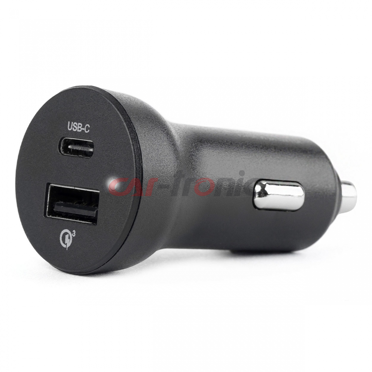 Ładowarka samochodowa USB-C Power Delivery PD i USB Quick Charge 3.0 AMIO-02251