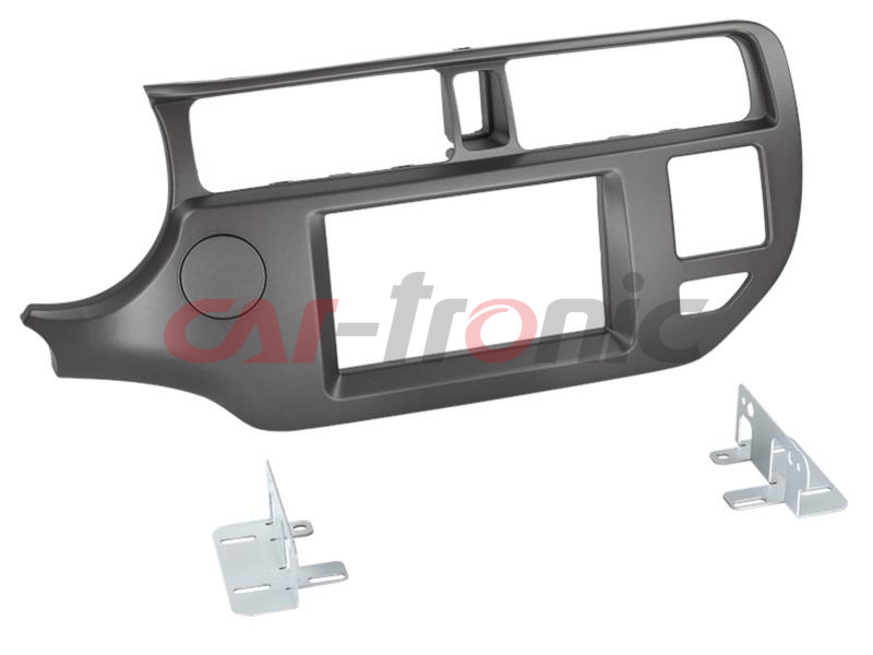 Ramka radiowa 2DIN Kia Rio (UB) 09/2011-> antracyt