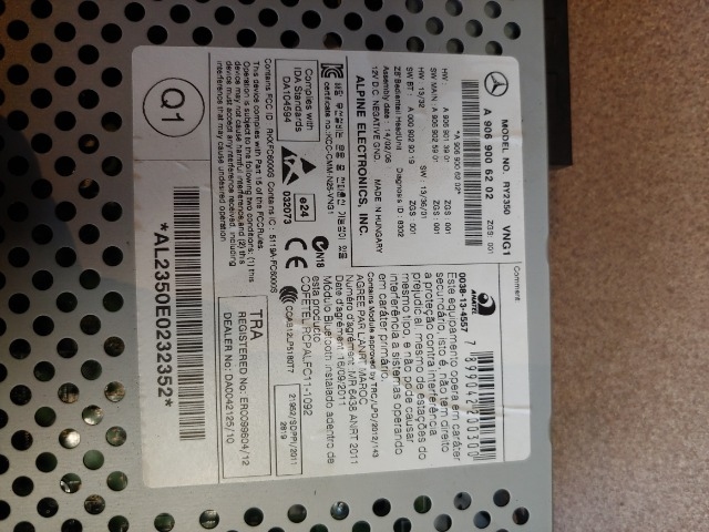 Adapter tahavaatekaamerale Mercedes Sprinter Audio 15, VW Crafter RSD 4000