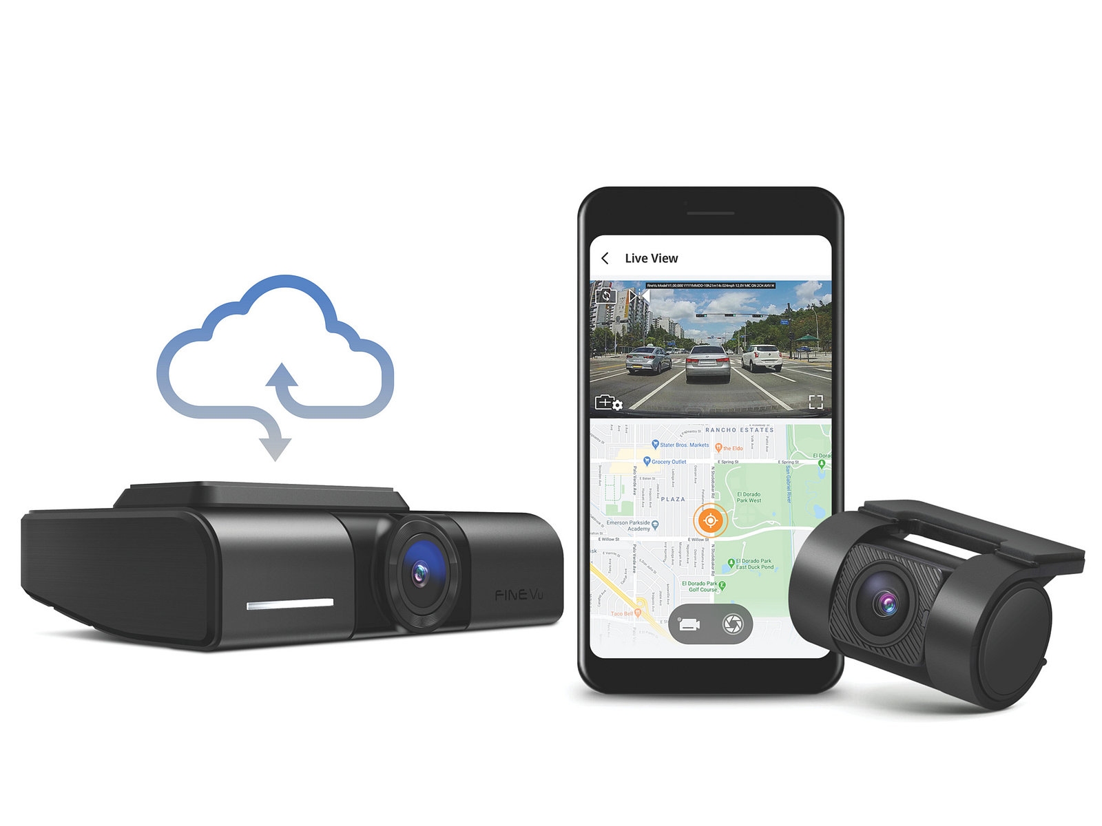 FineVu GX1000 CLOUD - 2xQHD recorder, cloud