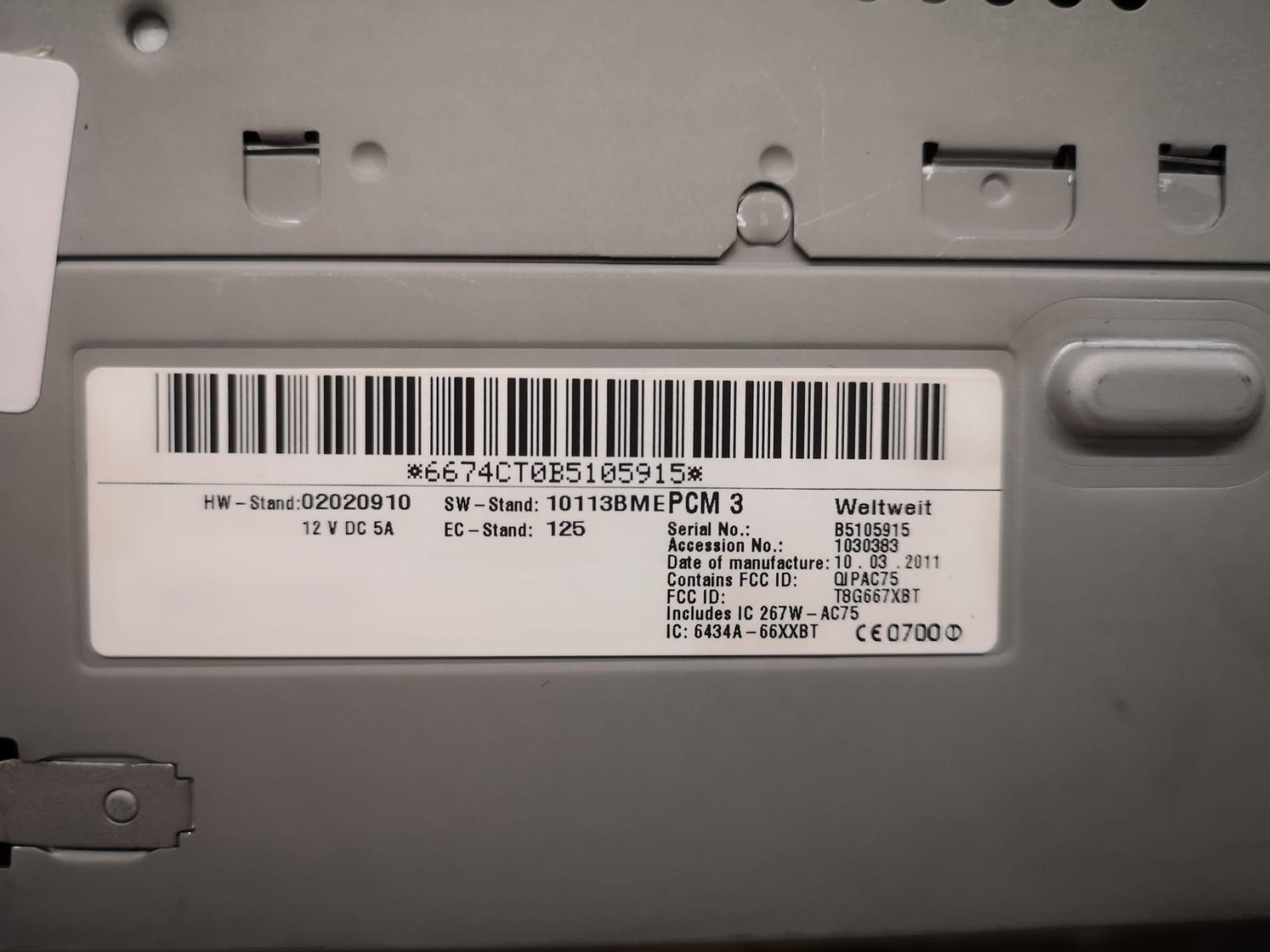 Adaptateur pour amplificateur de commande au volant Porsche Boxster, Cayman, 911 MOST.