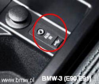 Aux do iPoda; iPod-USB + Jack 3,5mm stereo; BMW