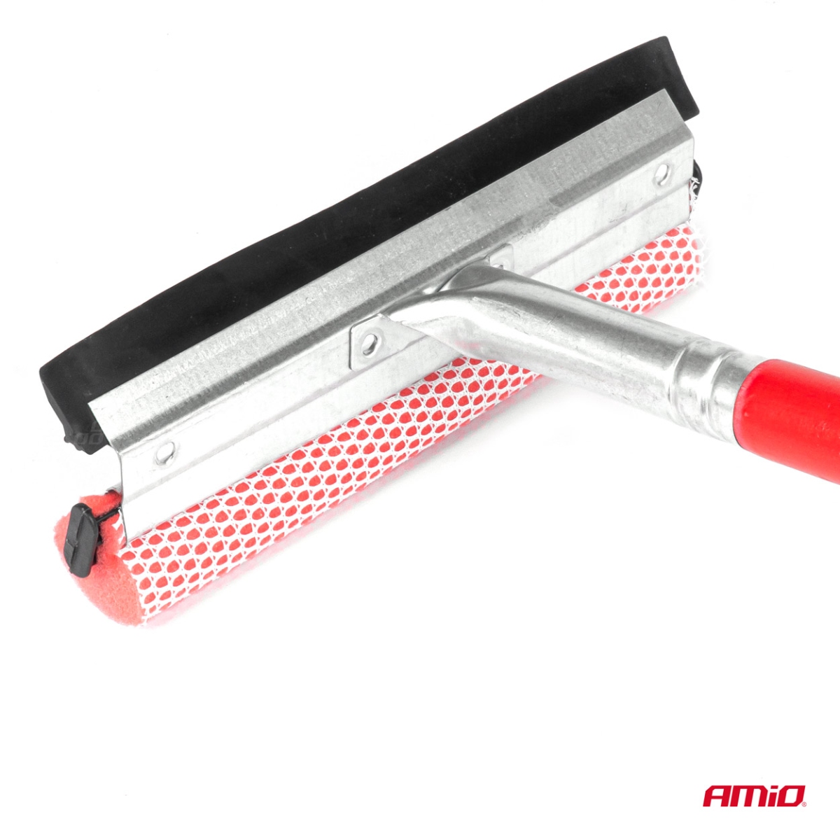 Lavavetri per finestre e specchi + tergivetro ad acqua su asta di legno 60 cm AMIO-03857