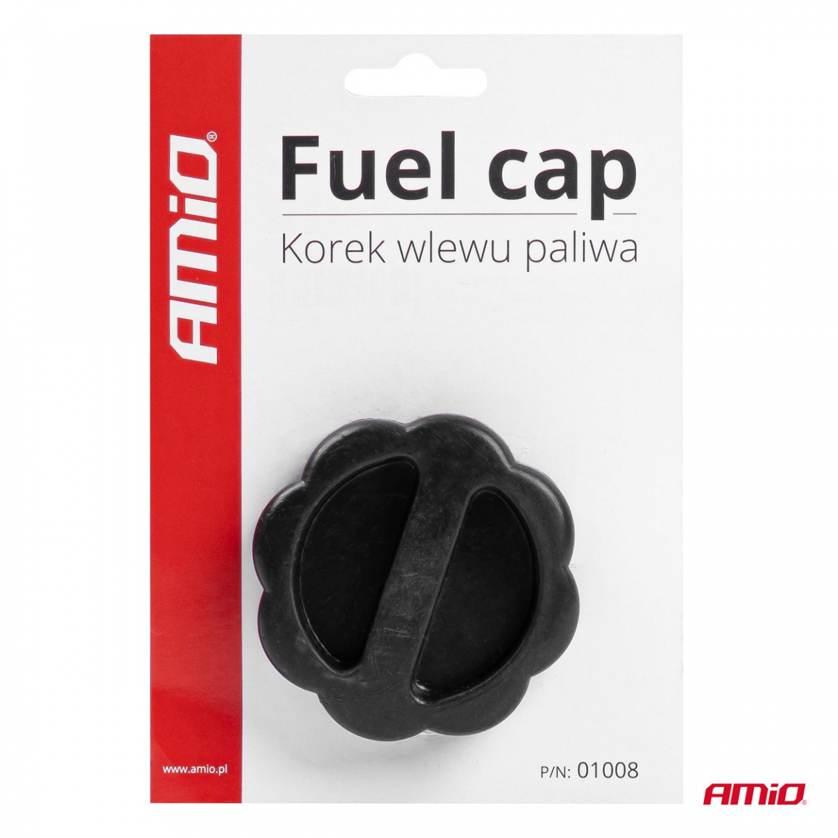 Korek wlewu paliwa uniwersalny z zawieszką z kodem EAN AMIO-01008EAN