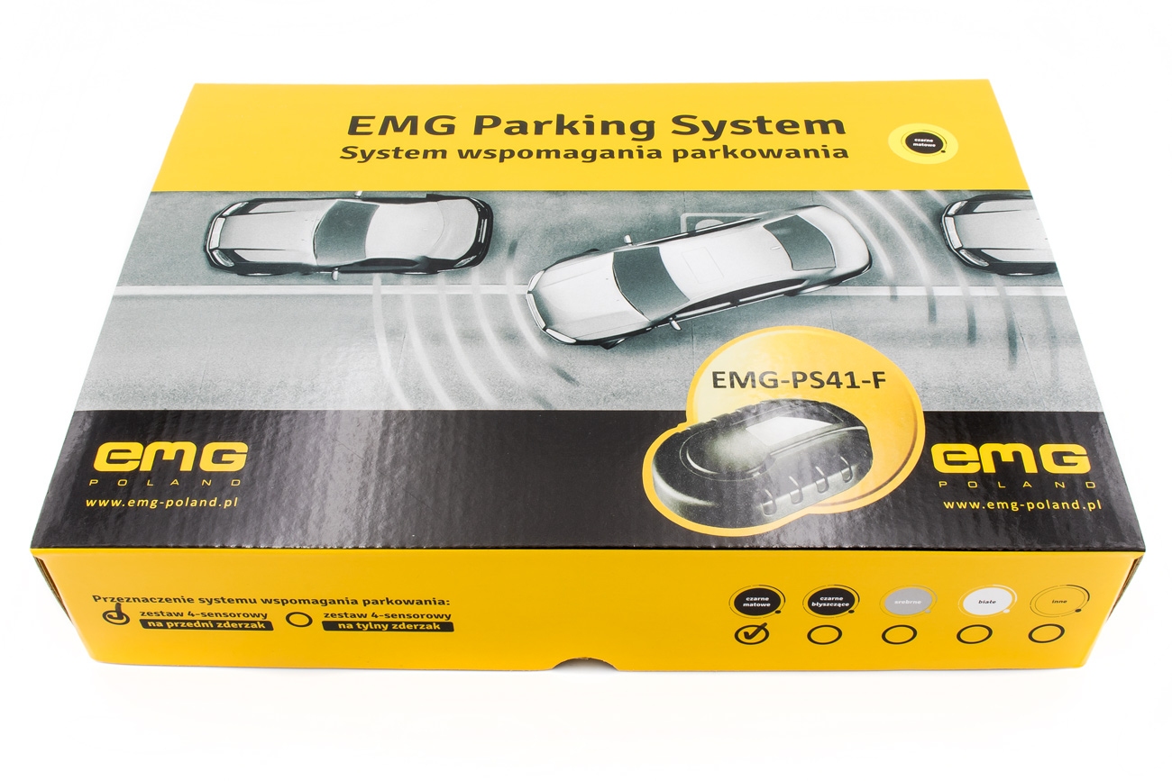 EMG-PS41-F parking sensors - 4-sensor set for the front bumper