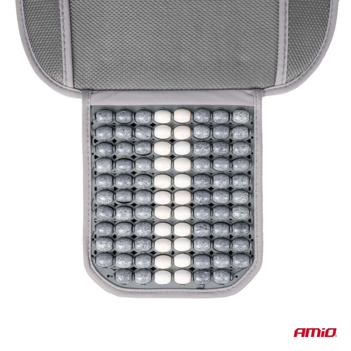 Mata na fotel siedzenie koraliki z podparciem pod plecy i zagłówkiem AMIO-03647