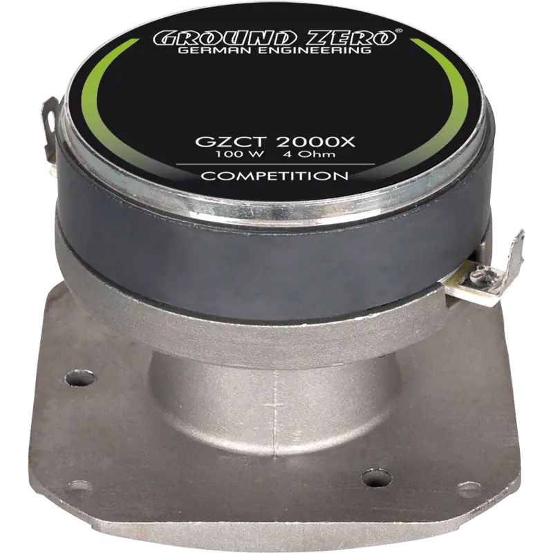 Ground Zero GZCT 2000X diskanthøyttaler i aluminium for bil- og hjemme-HiFi-systemer