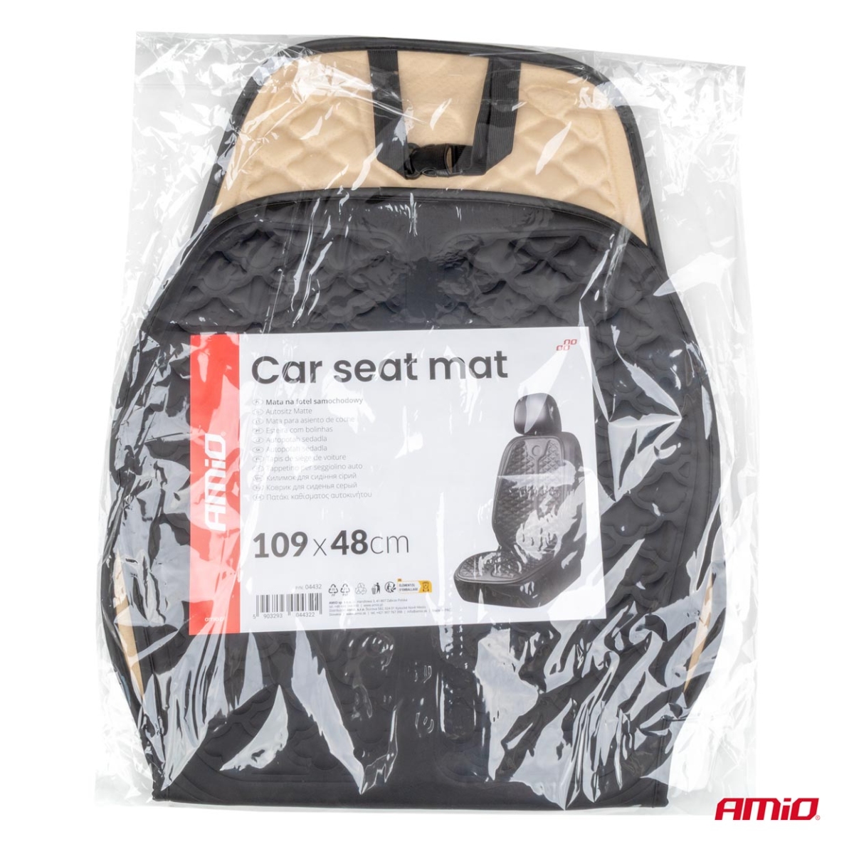 Mata na fotel samochodowy 45x120cm AMIO-04432