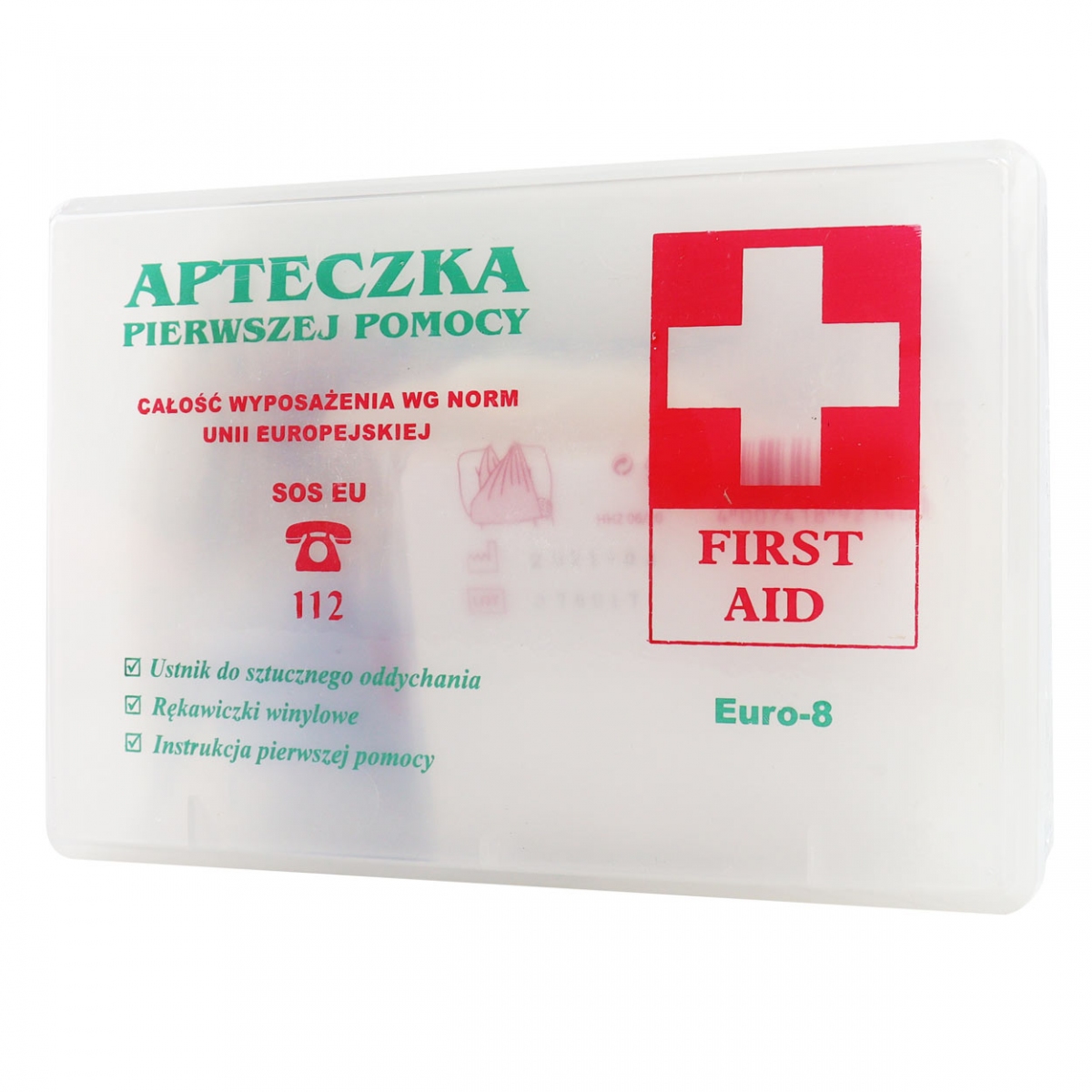 Lékárnička B-Euro-8 průhledná