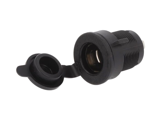 Bilens cigarettænderstik med dæksel