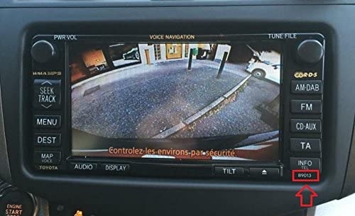 Adapter for connecting a rear view camera to a Toyota MFD GEN5/GEN6 DVD Navi Monitor