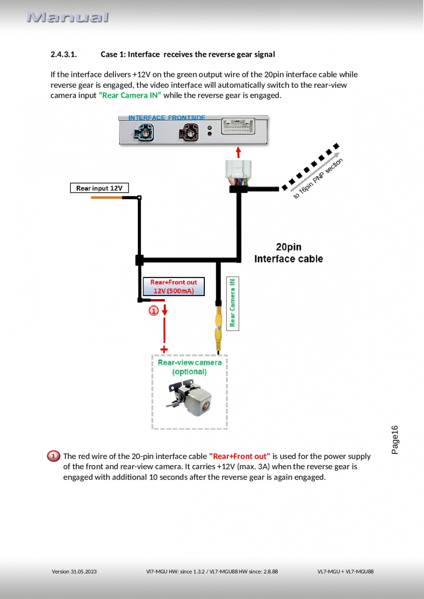 Adapteri BMW MGU:lle, HSD+2 peruutuskameralle