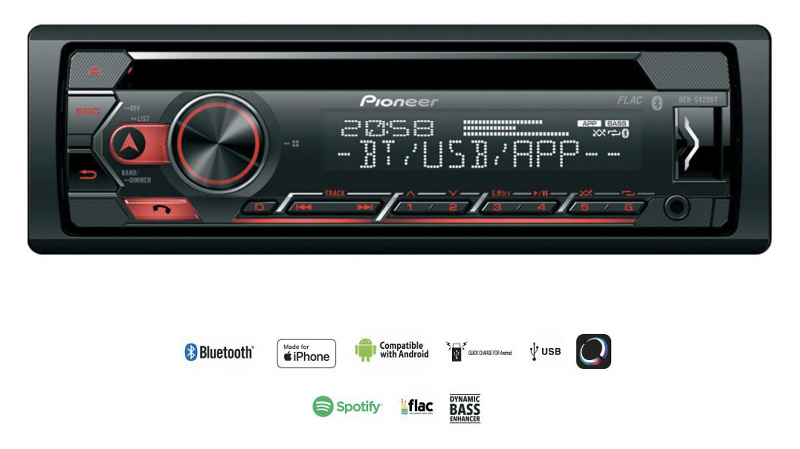 Radio samochodowe Pioneer DEH-S420BT