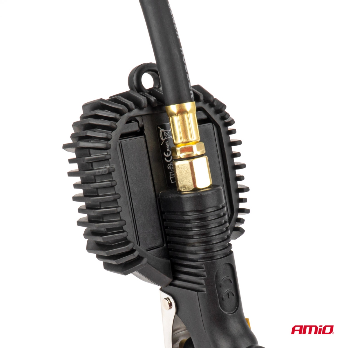 Pistolet do pompowania z manometrem cyfrowym 16 bar AMIO-04483