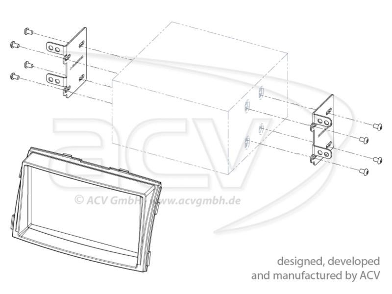 Radioramme 2 DIN Kia Sorento II (XM) 04/2009 - 2012