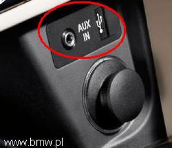 Aux do iPoda; iPod-USB + Jack 3,5mm stereo; BMW