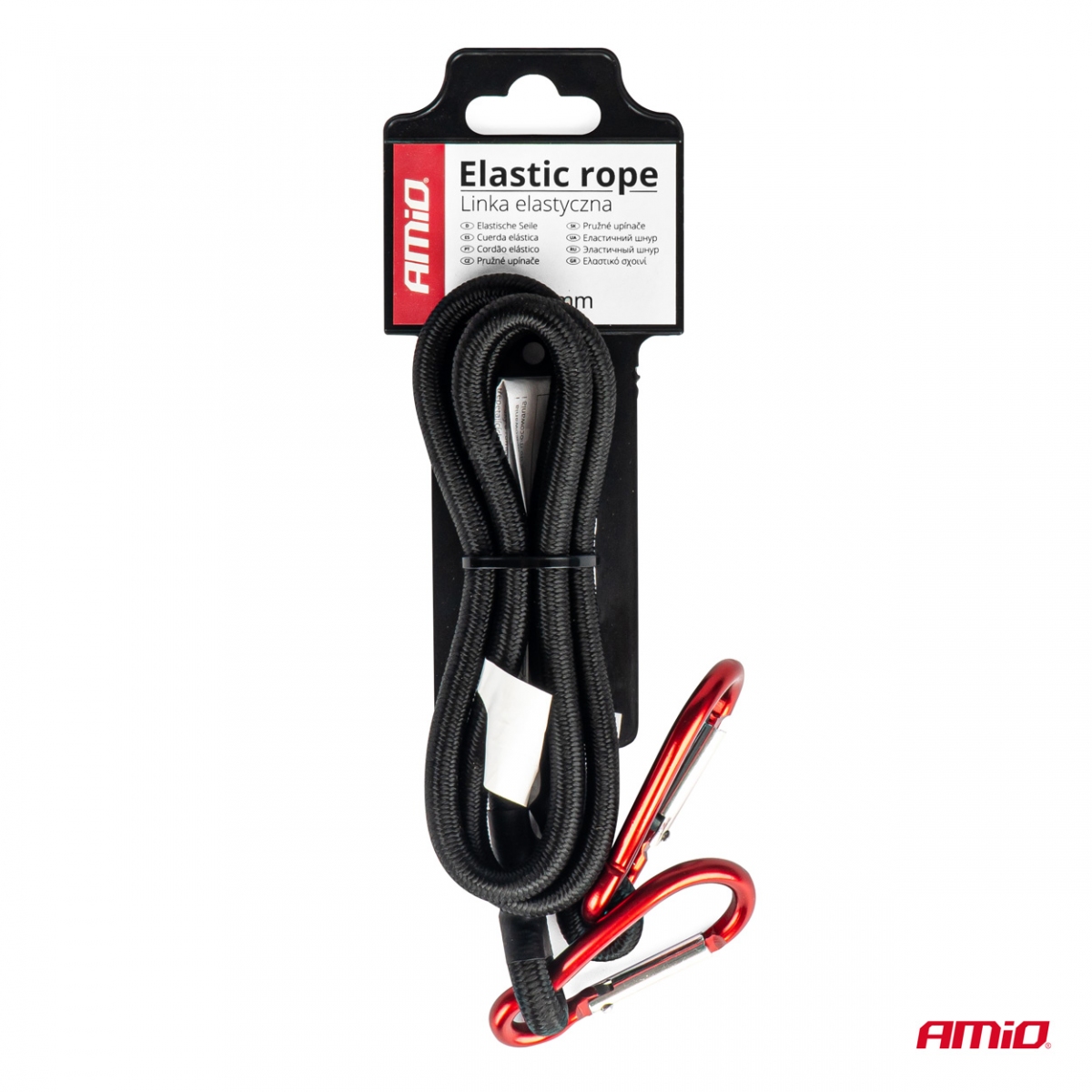 Corda elastica in gomma per il fissaggio dei bagagli ø8 mm 60 cm BSTRAP-12 AMIO-03307