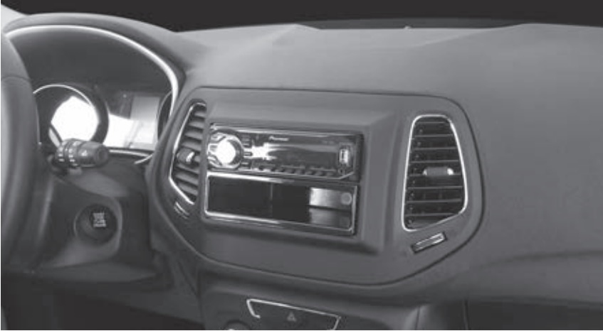 Cadre autoradio 2 DIN Jeep Compass 2017 ->
