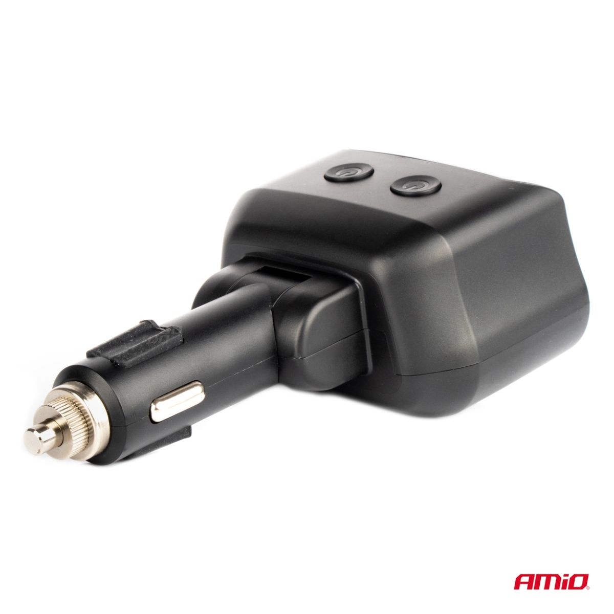 Rozdzielacz rozgałęźnik gniazda zapalniczki 2x USB 1x USB-C 12V 24V + woltomierz AMIO-04173