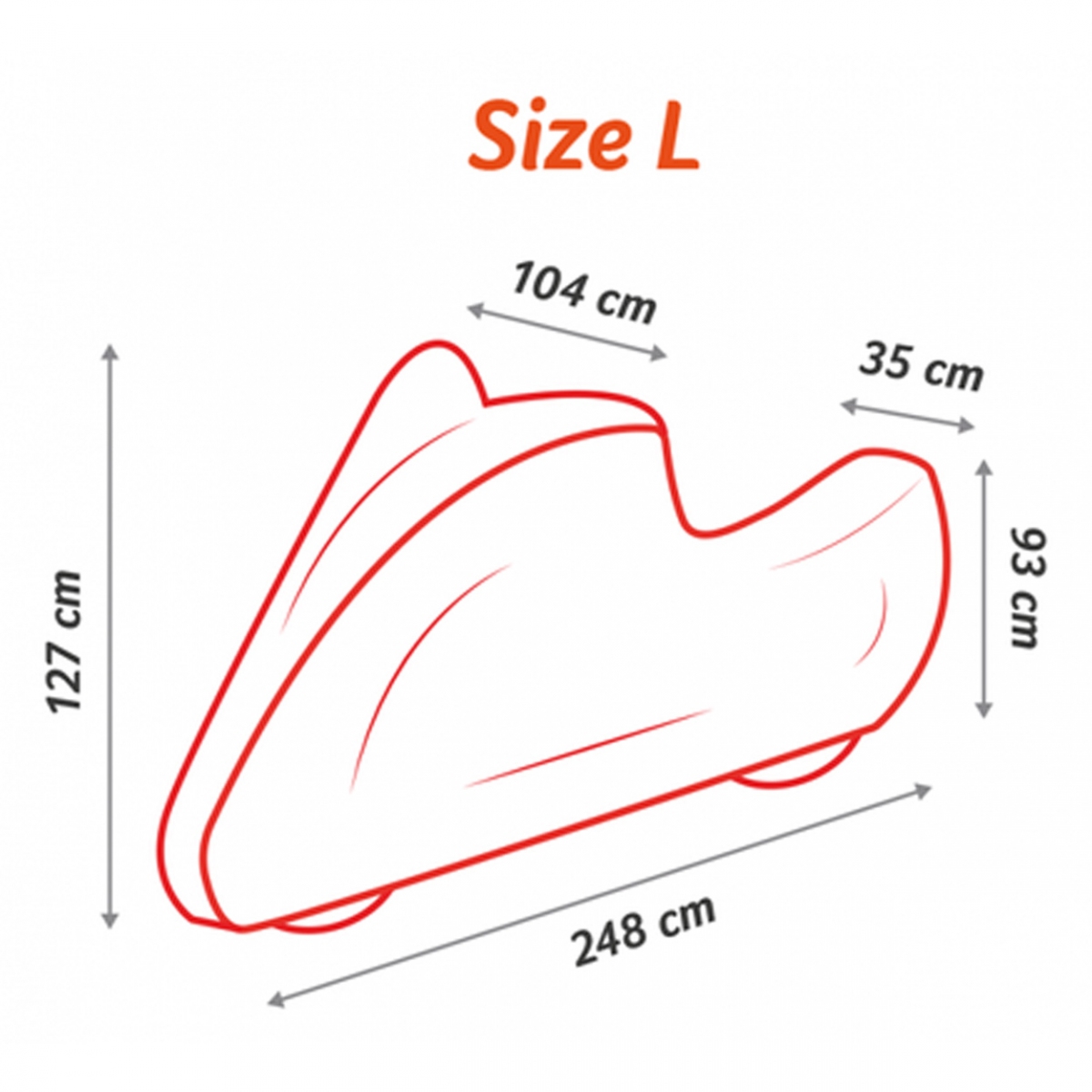 Mootorratta kaitsekate L PURE