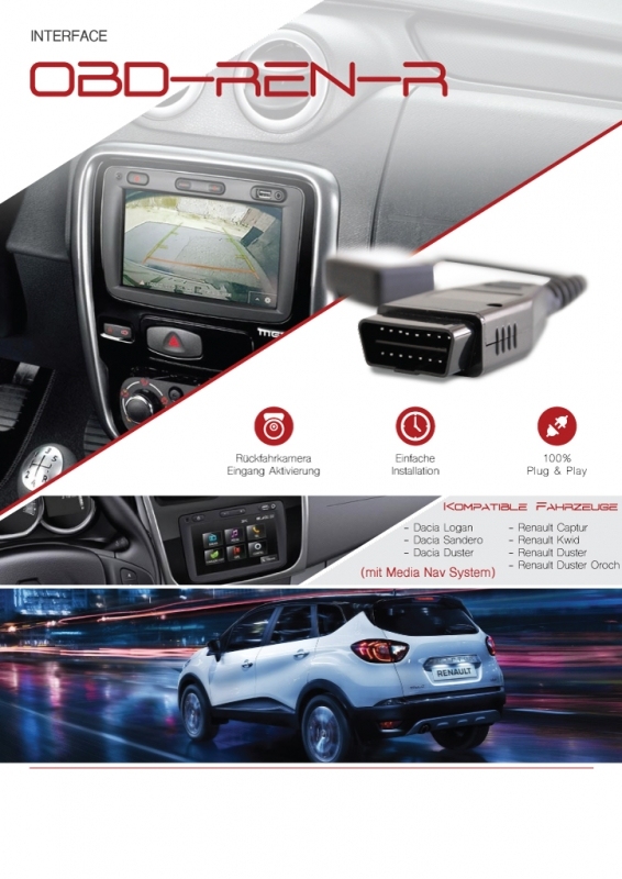 Adapter do kamery cofania Renault, Dacia, Media Nav