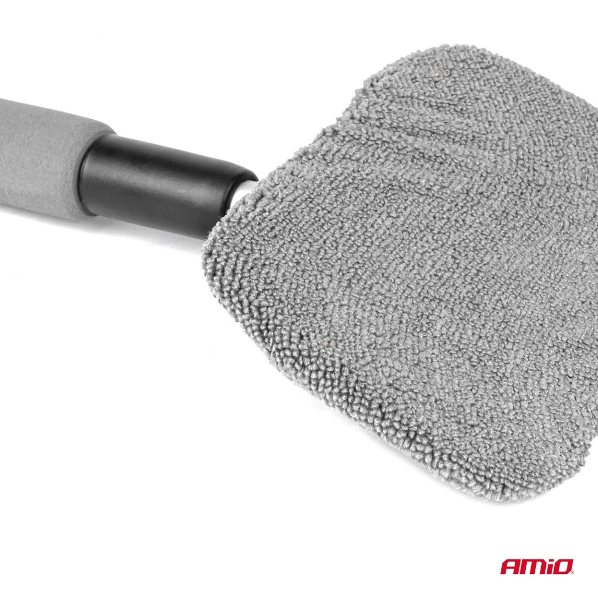 Myjka do szyb okien luster teleskopowa prostokątna mikrofibra 30,5/46 cm AMIO-03859